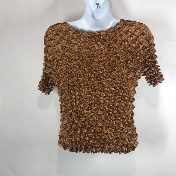 NWT West Loop gold popcorn top size one size - Picture 7 of 11